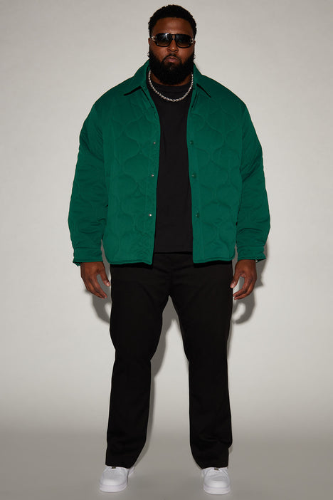 Kelly green down top jacket