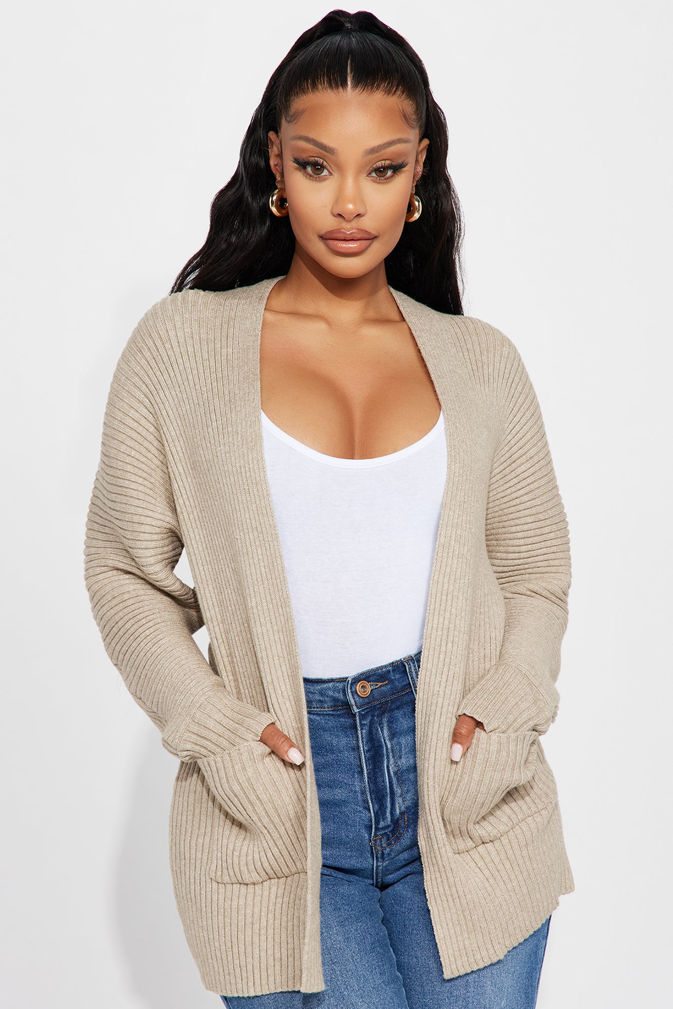 House Rules Cardigan Taupe Fashion Nova Sweaters Fashion Nova