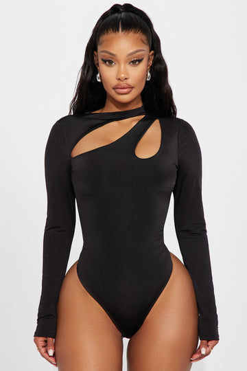 All I Need Bodysuit - Black, Fashion Nova, Bodysuits