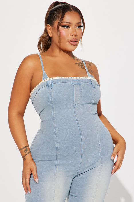 Denim jumpsuit size 16 new arrivals