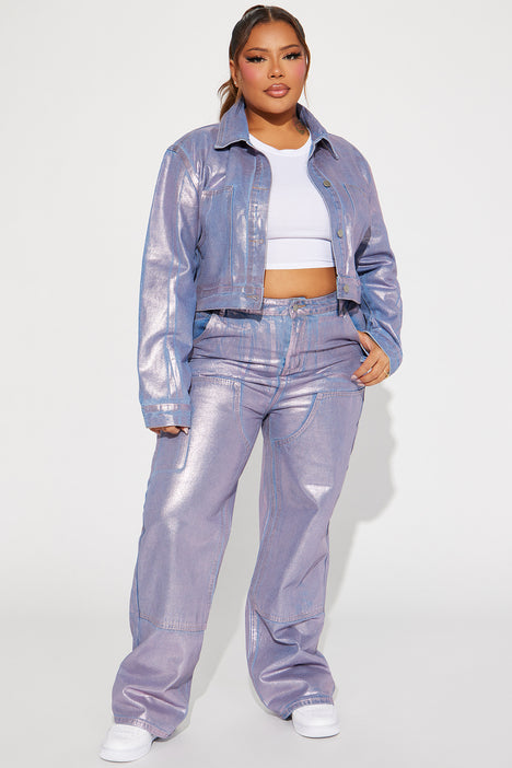 Fashion nova metallic jacket best sale