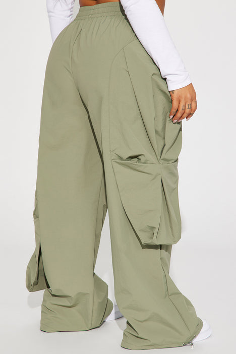 Prerogative Parachute Cargo Pant - Olive, Fashion Nova, Pants