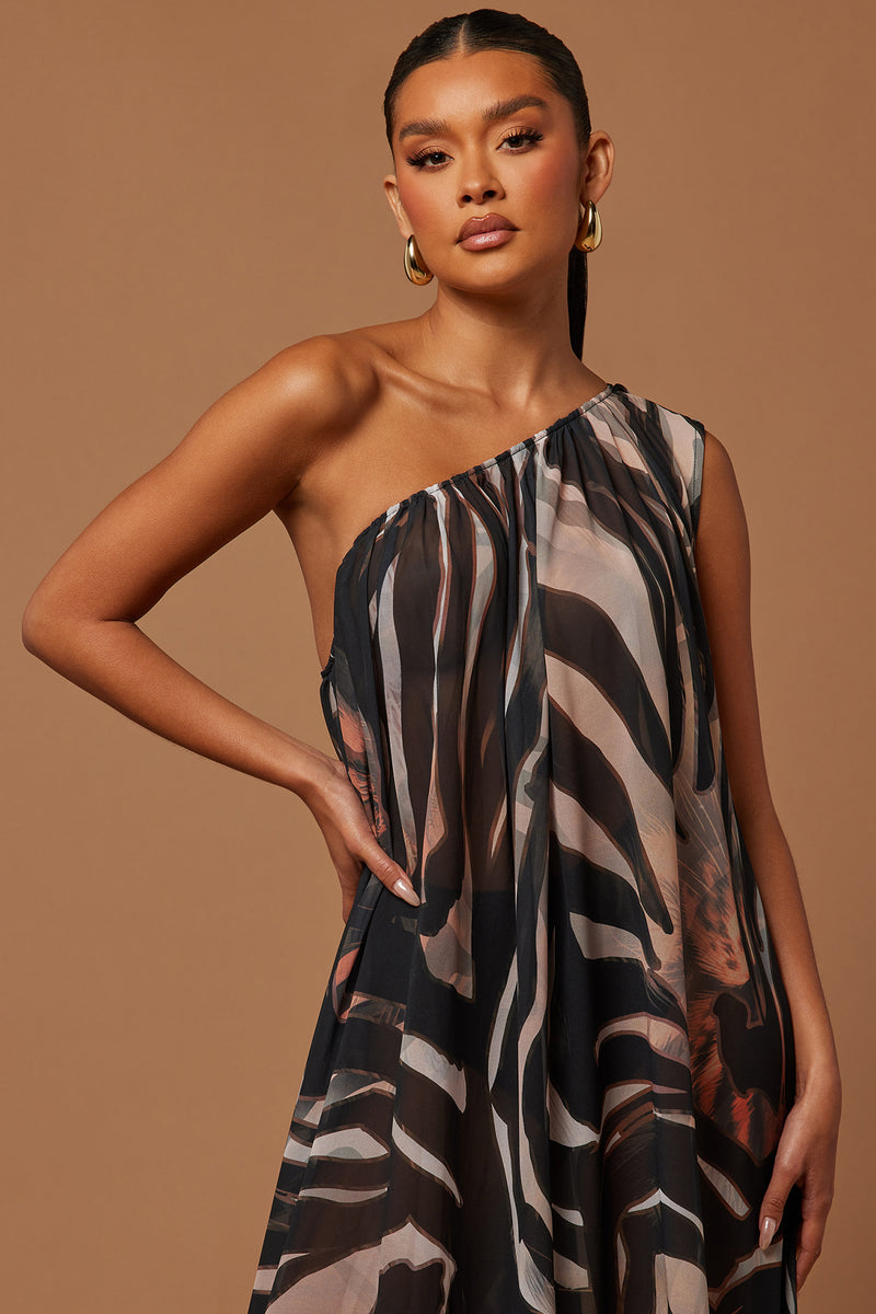 Florence Chiffon Maxi Dress - Black/Brown | Fashion Nova, Luxe ...