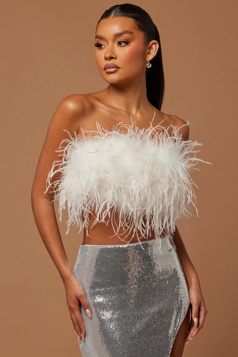 White and online silver sequin skirt