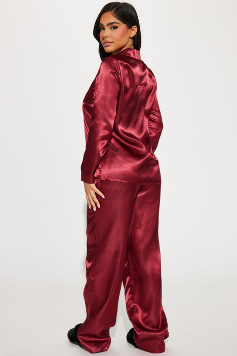 Burgundy online pj set