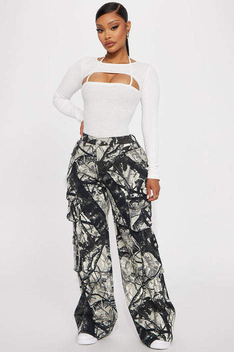 Fashion nova online camo cargo pants