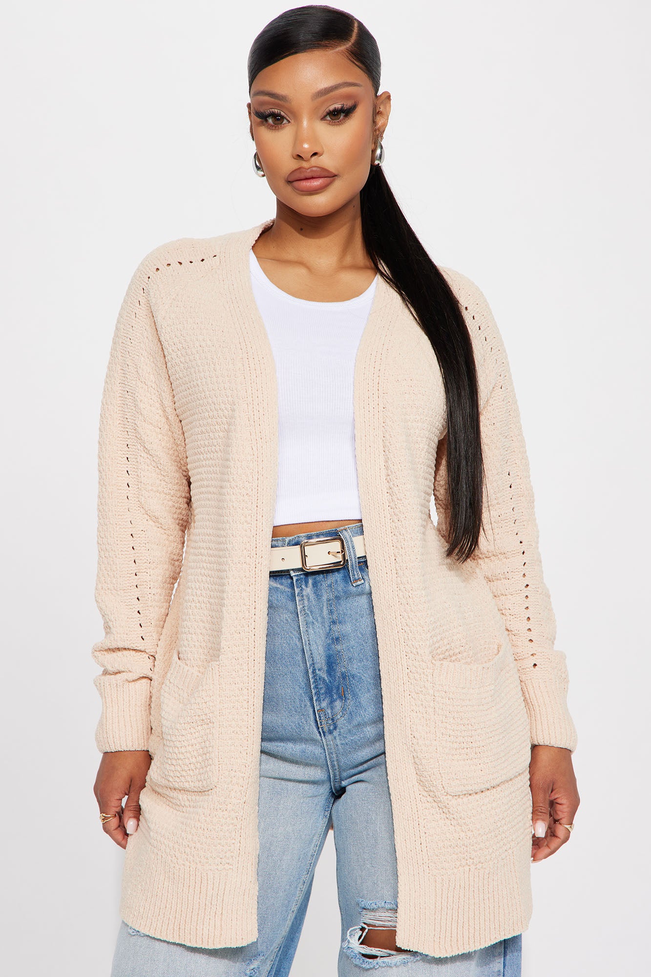 Cartia Cardigan Sand Fashion Nova Sweaters Fashion Nova