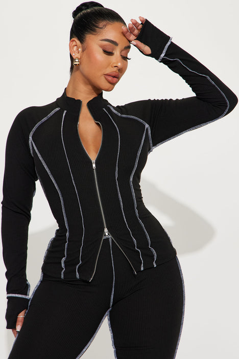 Ribbed Bodysuit and Pants Set