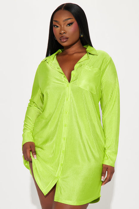 Plus size lime green shirt online