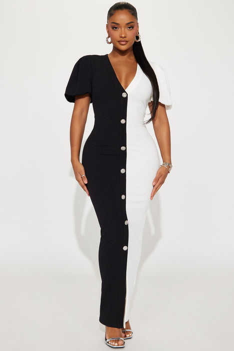 Crepe maxi dress with sleeves store