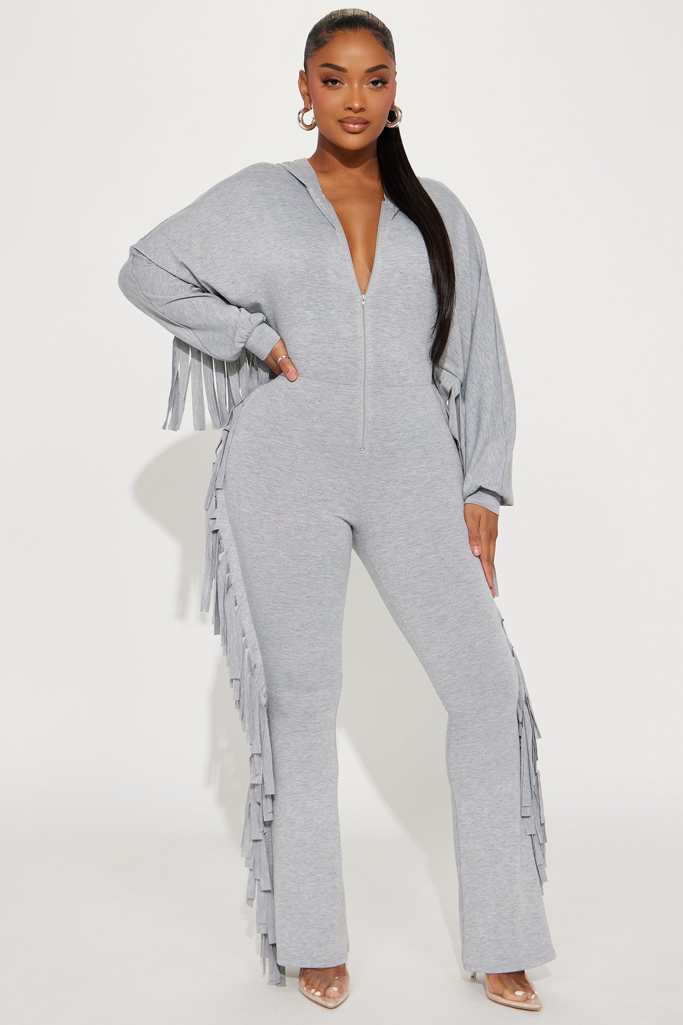 Fashion nova sales fringe jumpsuit