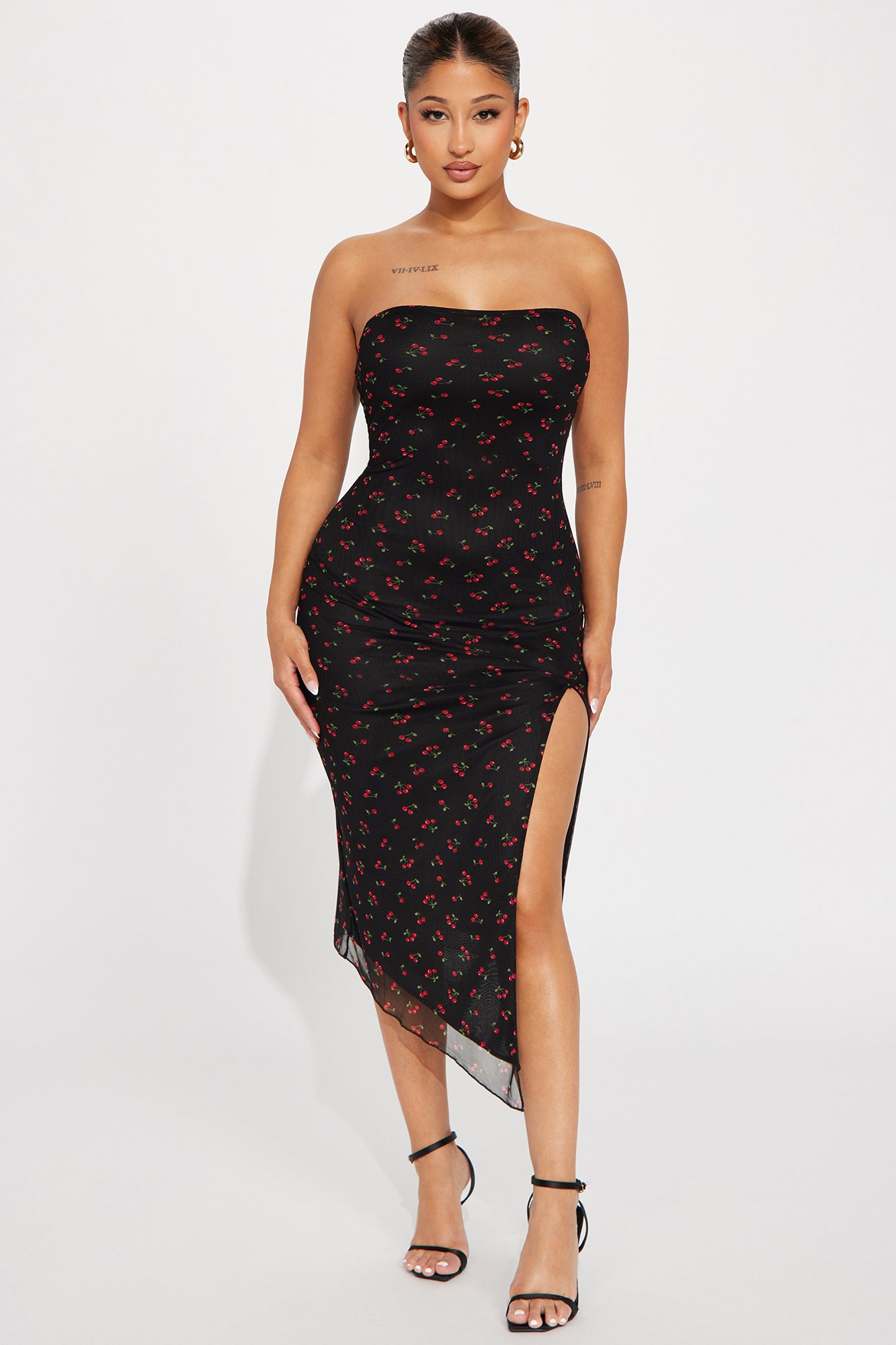 Fashion nova cherry dress sale