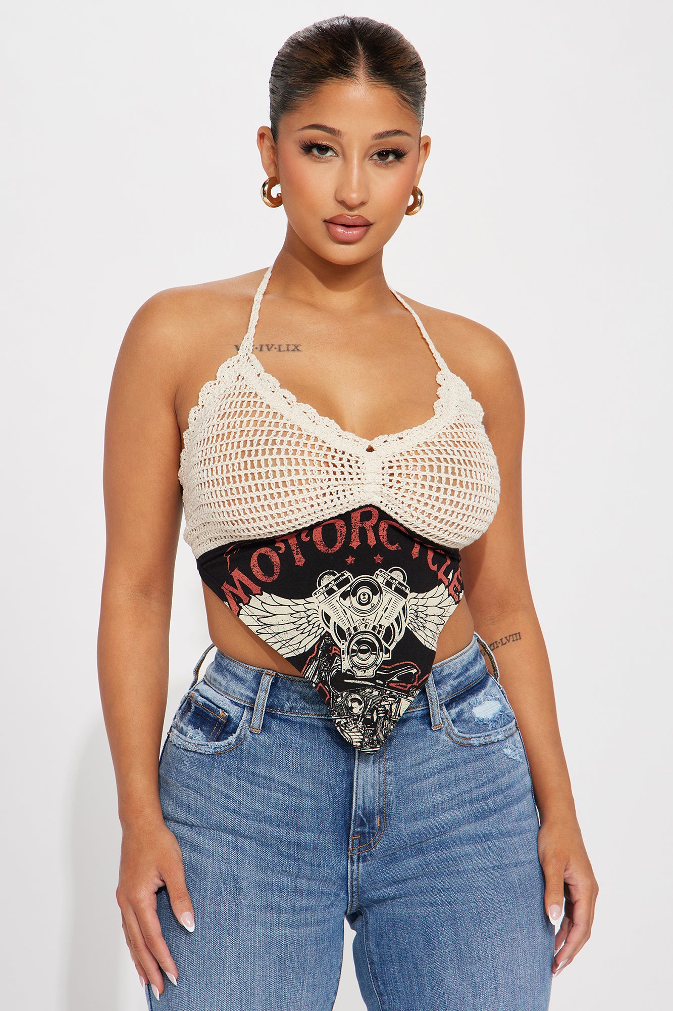 Fashion nova crochet top clearance