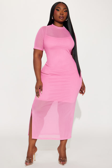 Pink dress size outlet 22
