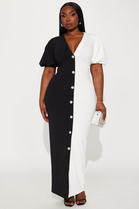 White crepe maxi store dress