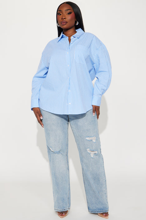 Business casual new arrivals striped shirt