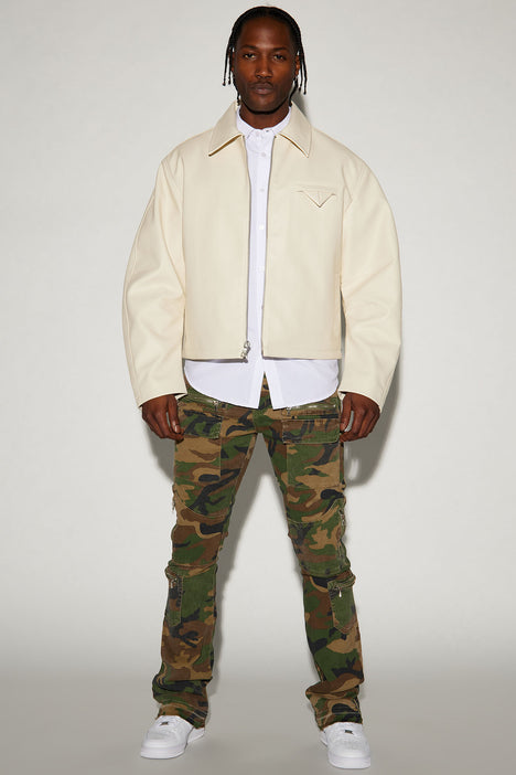 Off white cropped jacket 2025