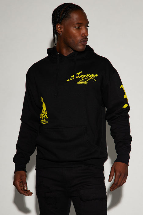 Savage Wolf Hoodie Black Fashion Nova Mens Graphic Tees