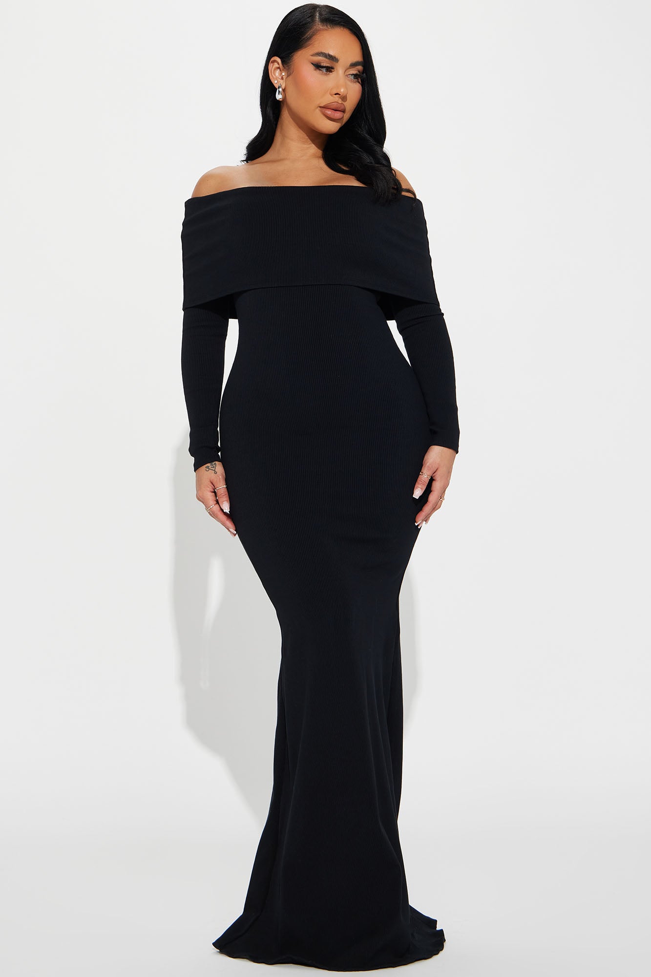 Nayeli Snatched Maxi Dress - Black, Fashion Nova, Dresses