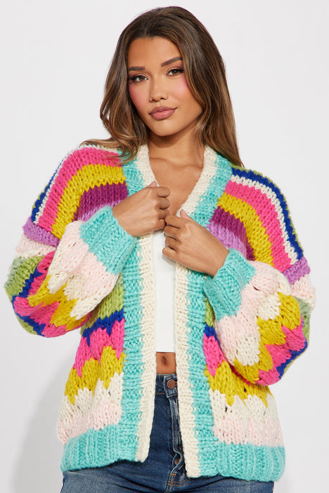 Fashion nova shop rainbow sweater