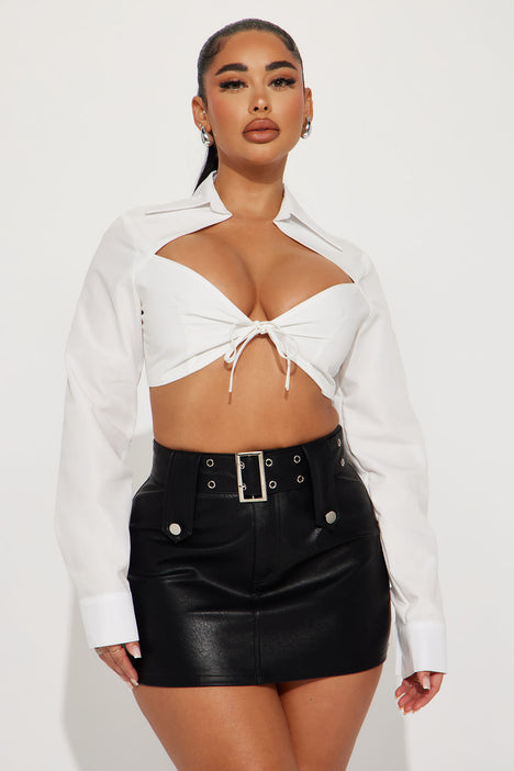 High Energy Blouse Top Off White