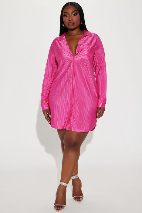 Magenta shop shirt dress