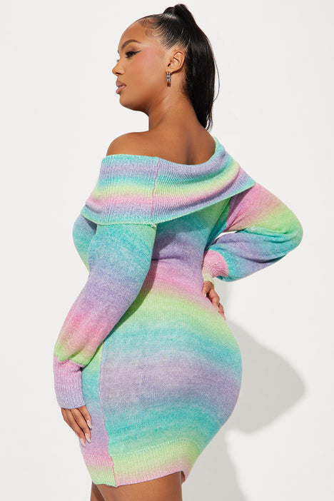 Fashion nova clearance rainbow sweater