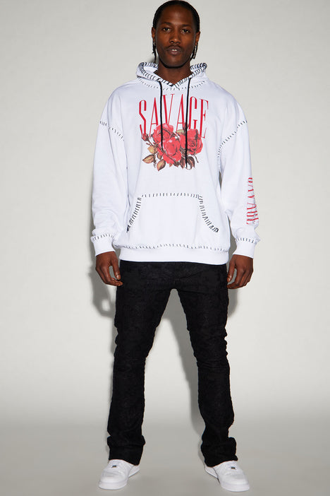 Savage online rose hoodie