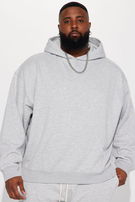 Tyson Oversized Heavyweight Hoodie Heather Grey Fashion Nova