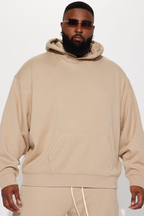 Beige oversized hoodie mens shop