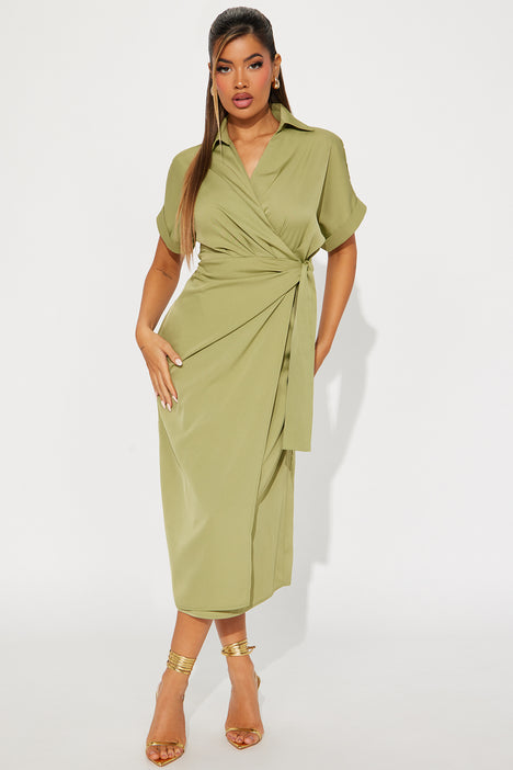 Fashion nova wrap dress on sale