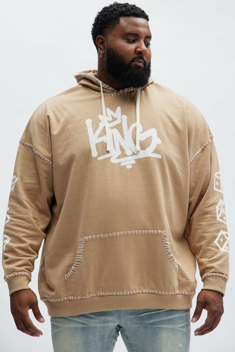 Cash King Oversized Hoodie Sand Fashion Nova Mens Screen Tops