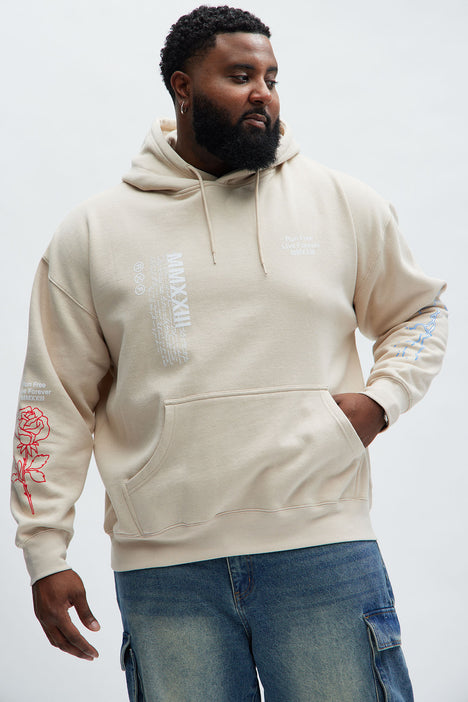 Run Free Hoodie Sand Fashion Nova Mens Graphic Tees Fashion
