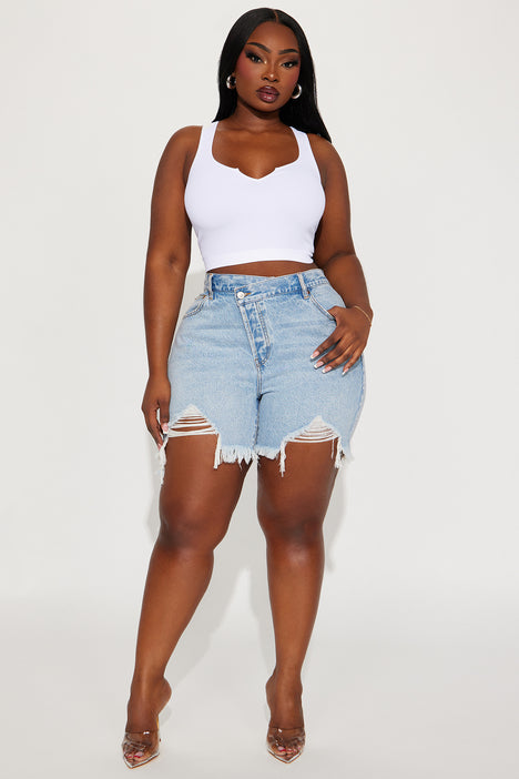 Denim shorts deals 14