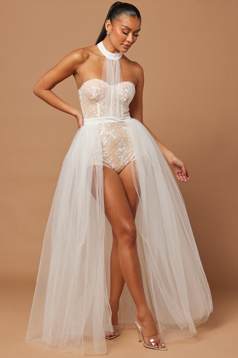 Bride Jackpot Tulle Gown White Fashion Nova Dresses Fashion