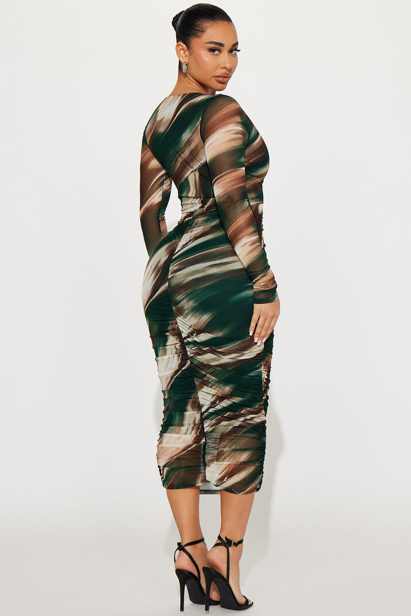 Catherine Mesh Midi Dress