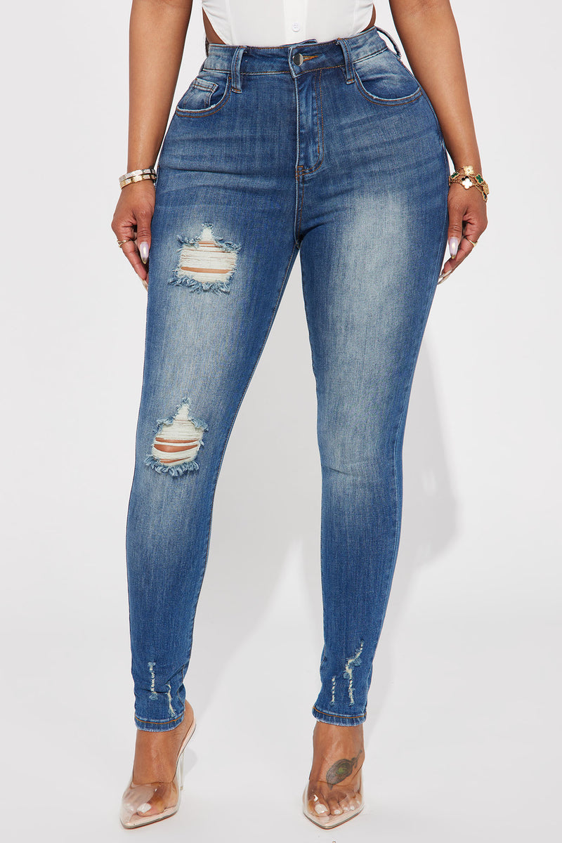 Dream Girl High Rise Skinny Jeans - Medium Blue Wash | Fashion Nova ...