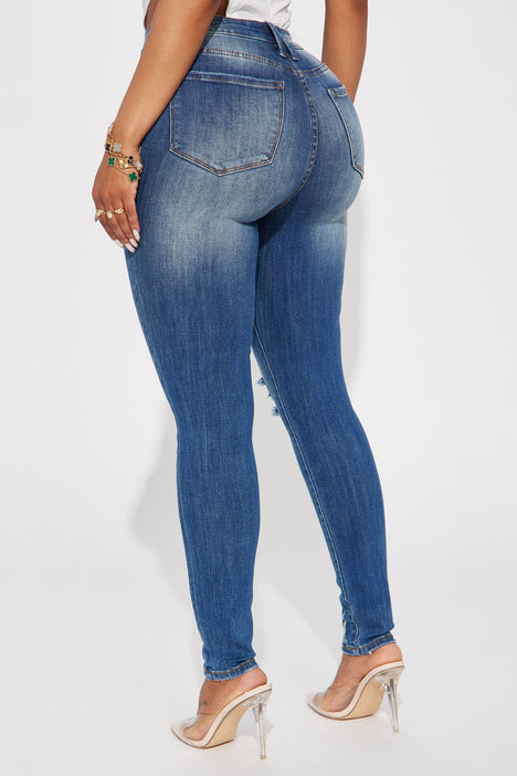Dream Girl High Rise Skinny Jeans - Medium Blue Wash | Fashion Nova, Jeans  | Fashion Nova