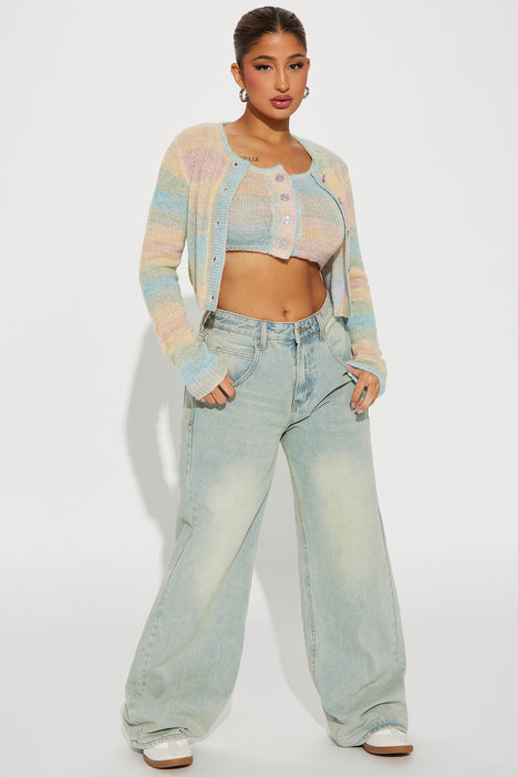 Over The Rainbow Sweater Set Multi Color