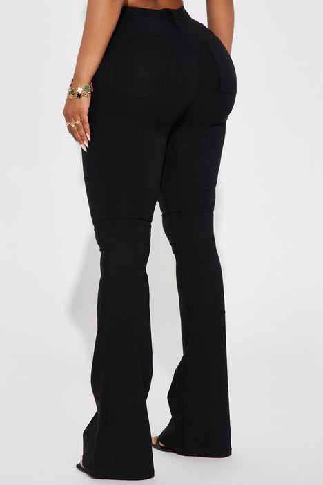 Mind Your Own Business Flare Pant - Black
