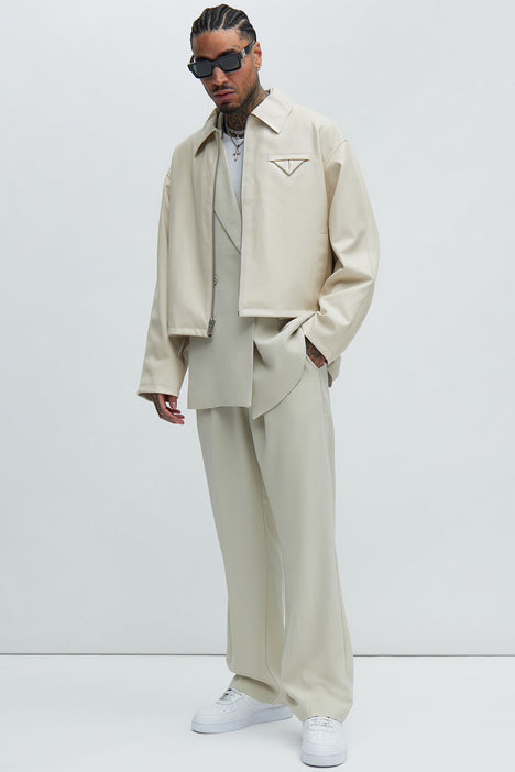 Cream cropped jacket new arrivals to wear over dress