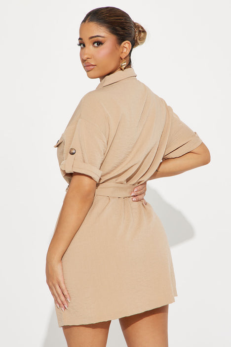 Freya Airflow Mini Dress Taupe Fashion Nova Dresses Fashion