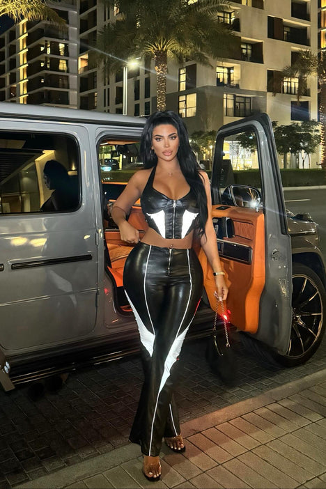 Set clearance leather pants