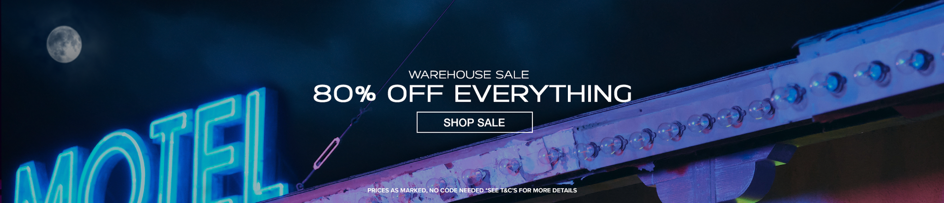 80% OFF WAREHOUSE SALE- 9.15.23 -  JRS Banner 