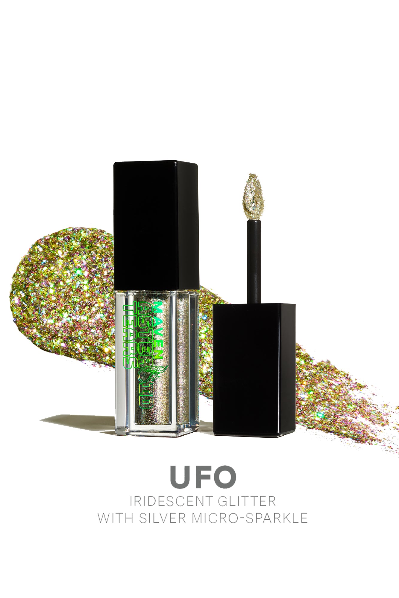Maven Asteroid Tears Liquid Glitter Eyeshadow in Ufo by Fashion Nova