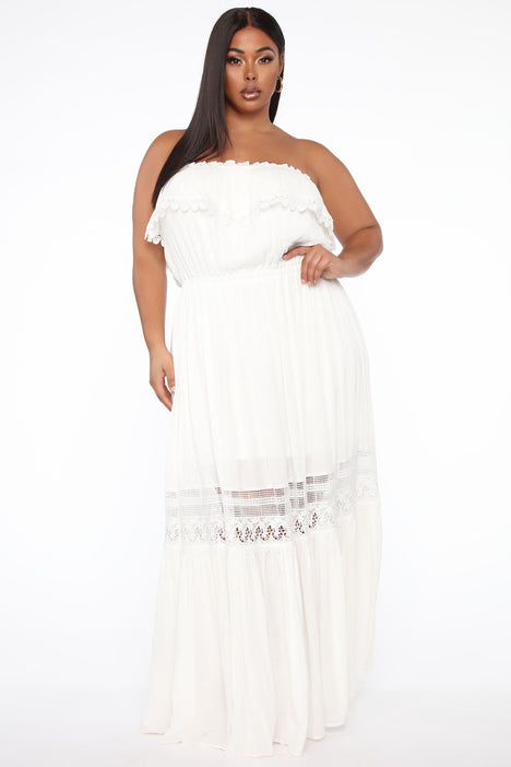 White maxi dress deals size 20