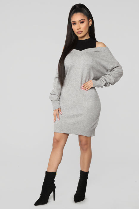 Fashion nova hotsell oversized sweater dress