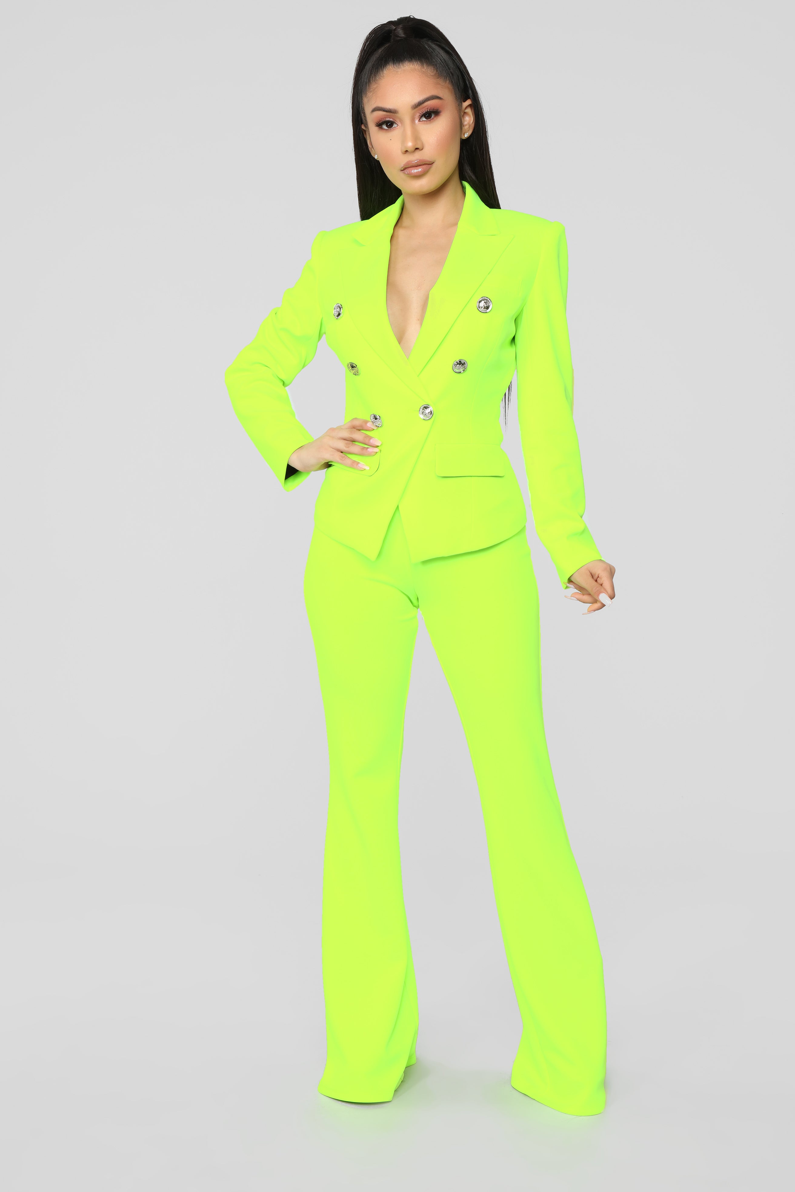 Neon-yellow suit, Acne Studios | GQ India