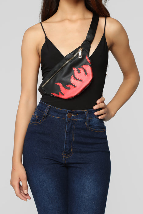 Fuego Fanny Pack Black Red
