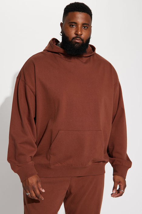 As I See It French Terry Hoodie Chocolate Fashion Nova Mens